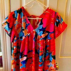 New Entro multi colored blouse. New without tags, never been worn .